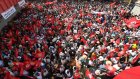Tunisians rally in support of embattled trade union amid government clampdown
